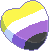 nonbinary candy heart