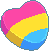 pansexual candy heart