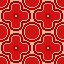 rounded flower tile pattern