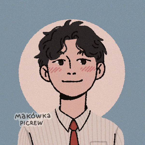 relaxed boy with wavy hair wearing striped button-up and tie